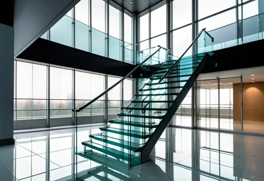 Skleněné schodiště